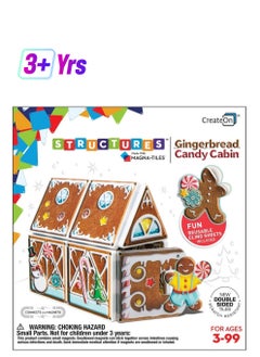 MAGNA-TILES Gingerbread Candy Cabin  - Image 1