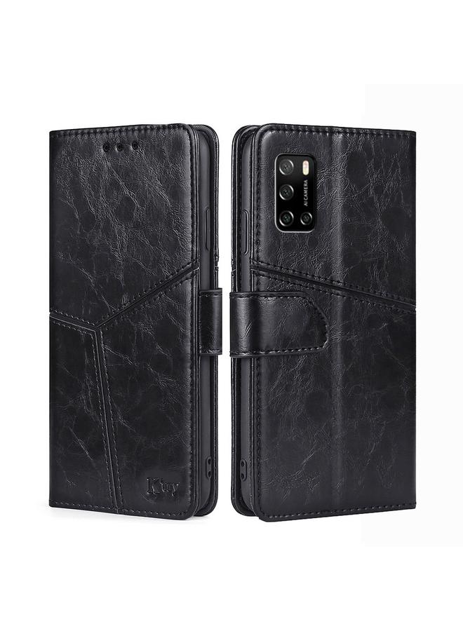 S-TOP Case For Rakuten Big S Geometric Stitching Flip Leather Phone Case - Image 1