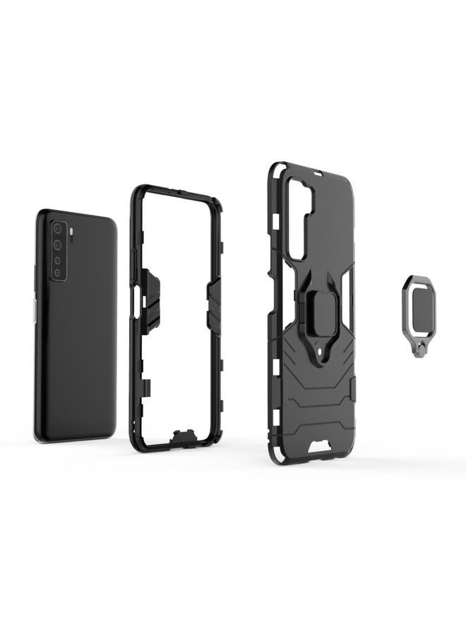 S-TOP Case For Huawei nova 7 SE Shockproof PC + TPU Protective Case, with Magnetic Ring Holder - Image 3