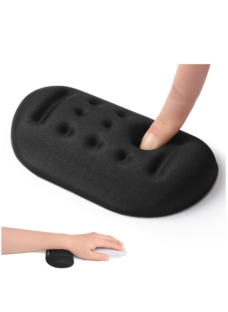 Mouse Wrist Rest for Desk Soft Memory Foam Wrist Support for Mouse Ergonomic Hand Rest Pad for Office Gaming Computer Laptop Odorless Breathable with Anit Slip Silicone Bottom Easy Typing - Image 1