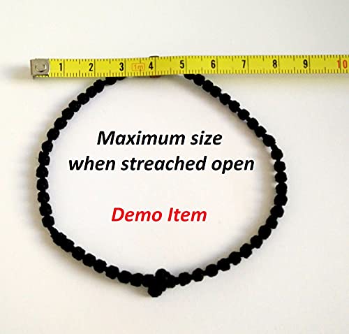 Iconsgr Handmade Christian Orthodox Komboskoini, Prayer Rope Bracelet Black - 5607 - Image 5