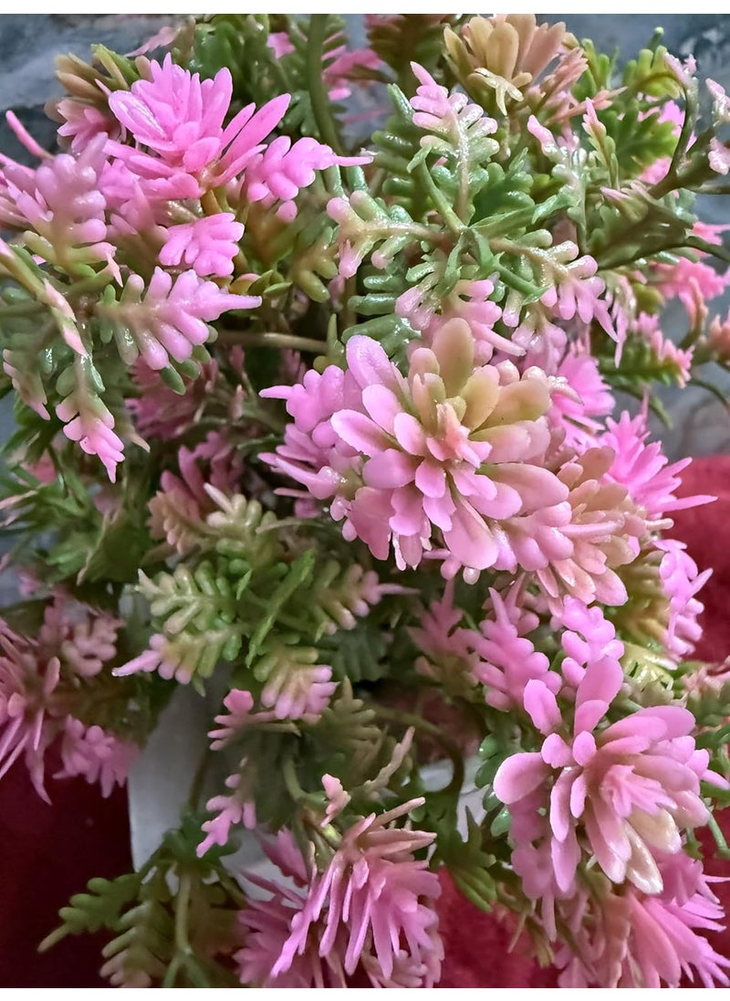 Generic MegaNest Artificial Pink Flower Bonsai Tree Lifelike Faux Plant for Home Office Decor Small Cute Potted Tree for Bedroom Living Room Balcony Kitchen and Garden Indoor Outdoor Centerpiece  - Image 3