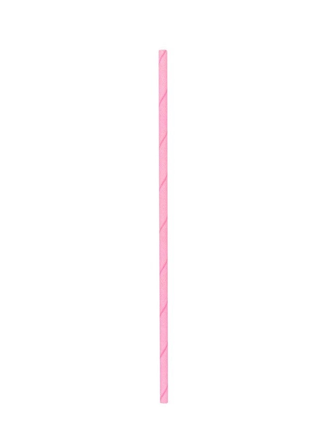 Restaurantware 7.8 Inch Paper Straws For Drinking 100 Sturdy Eco-Friendly Paper Straws - Premium Solid Design Pink Paper Durable Paper Straws Vibrant Colors For Cold Drinks - Image 2