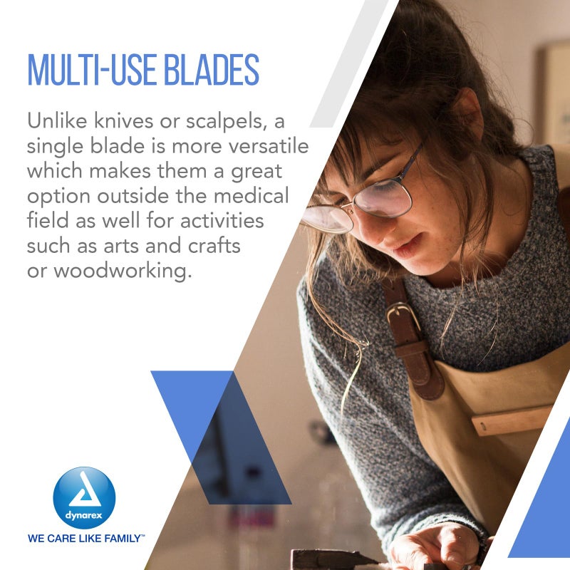 Dynarex Medi-Cut Stainless Steel Blade with Finely Honed Cutting Edge, Size #10, Sterile & Disposable, Box of 100 - Image 5