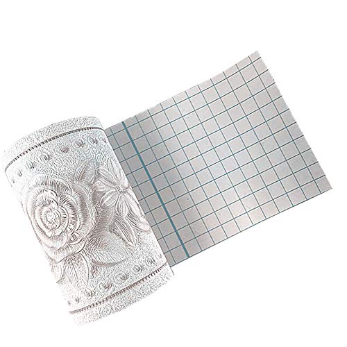Yija 5 Meters Royal Peony 3D Self Adhesive Peel and Stick Waterproof Wall Border Easy to Apply 4 Inch by 16.5 Feet (White) - Image 3