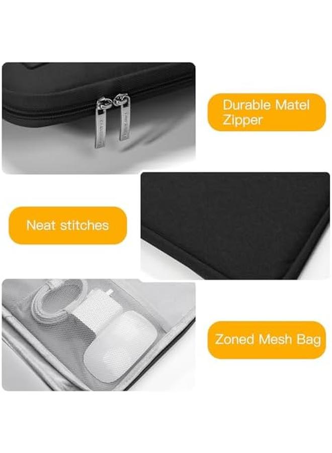 erorex Laptop Sleeve Case Compatible With 14 Inch New Macbook Pro Max M2 M1 A2779 A2442 Air 13.6 Inch Surface 5 4 3 14’’ Dell Asus Acer Chromebook Hp Stream Ideapad Black - Image 4