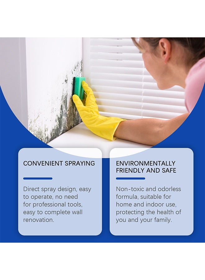 JUE FISH Wall Spray, Wall Stain Cover Spray, Quick Dry Wall Touch Up Paint Spray to Hide Cracks Marker Pen Stains Scratches, Prevent Stains Recurrence for Home Interior Walls 60ML - Image 2
