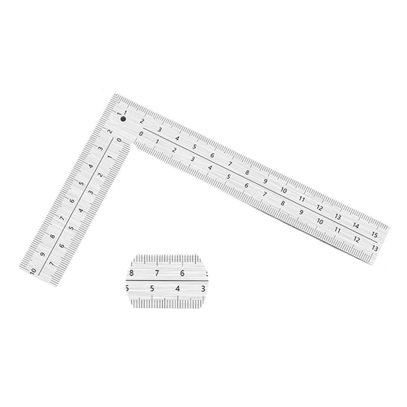 90 Degree Framing Square L Shape Ruler Stainless Steel 150X100mm Woodworking Measurement Tool - Image 4