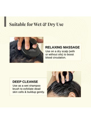 Hair Scalp Massager Brush for Men & Women | Soft Silicon Bristles for Scalp Exfoliation Treatment | Cleans Flake & Product Buildup | Stimulates Scalp Circulation | All Hair & Scalp Types - view 5