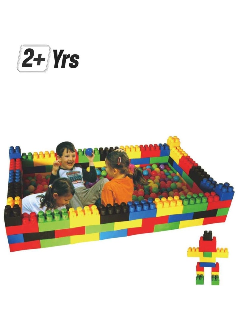 RBWTOYS - RBW Toys Jumbo Blocks Building Sets Colorful Interlocking Blocks Set in Puzzle Games,Jumbo Building Blocks Set includes 50 durable plastic blocks in 4 different colors RW-16645 - Image 1