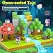 Toylogy 150 قطعة كتل مغناطيسية كبيرة لبناء عالم المغناطيس في الغابة ألعاب للأطفال في الفصول الدراسية ضرورية للأطفال الصغار ألعاب مغناطيسية للأولاد والبنات 35 68 STEM مونتيسوري ألعاب حسية ألعاب خارجية هدايا - Image 4