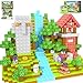Toylogy 150 قطعة كتل مغناطيسية كبيرة لبناء عالم المغناطيس في الغابة ألعاب للأطفال في الفصول الدراسية ضرورية للأطفال الصغار ألعاب مغناطيسية للأولاد والبنات 35 68 STEM مونتيسوري ألعاب حسية ألعاب خارجية هدايا - Image 2