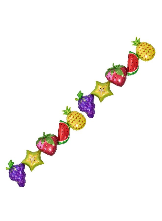 Atpata Funky Cojoined Fruit Theme Foil Balloons for Tutti Fruity/Twotti Fruity Summer Aloha Fruits theme Birthday Party Decoration - Image 3