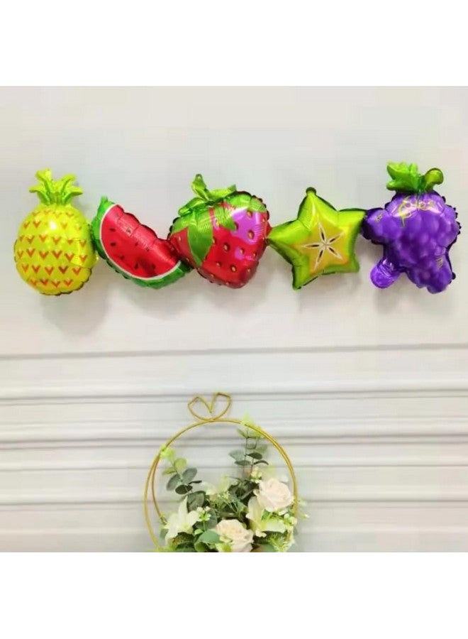 Atpata Funky Cojoined Fruit Theme Foil Balloons for Tutti Fruity/Twotti Fruity Summer Aloha Fruits theme Birthday Party Decoration - Image 4