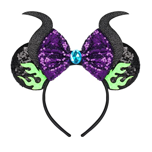 FANYITY Mouse Ears Sequin Mouse Ears Headband for Boys Girls Women MN - Image 1