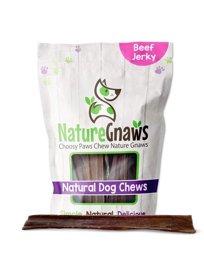 طبيعة مضغ لحم البقر للكلاب الكبيرة من 9 إلى 10 بوصات (20 قطعة) - مكافآت مضغ لحم البقر المجفف الطبيعي للكلاب - خالية من الجلد الخام - Image 1