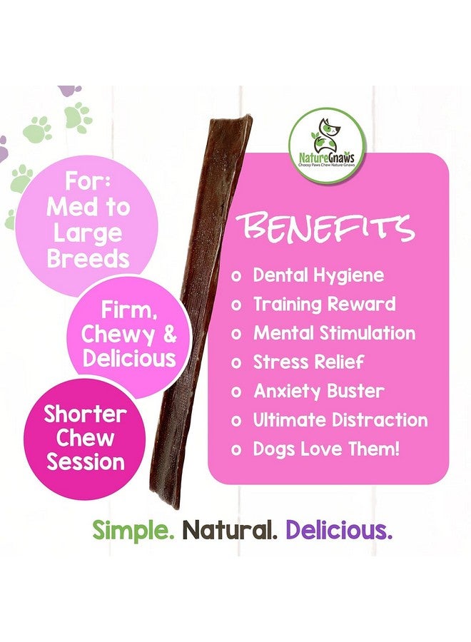 طبيعة مضغ لحم البقر للكلاب الكبيرة من 9 إلى 10 بوصات (20 قطعة) - مكافآت مضغ لحم البقر المجفف الطبيعي للكلاب - خالية من الجلد الخام - Image 4