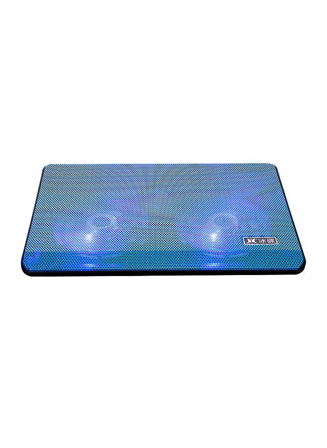 Generic High-performance Laptop Cooler Laptop Cooling Pad Double Fans Cooler with Two USB Ports Support for Laptops Under 17 inch Blue  - Image 1