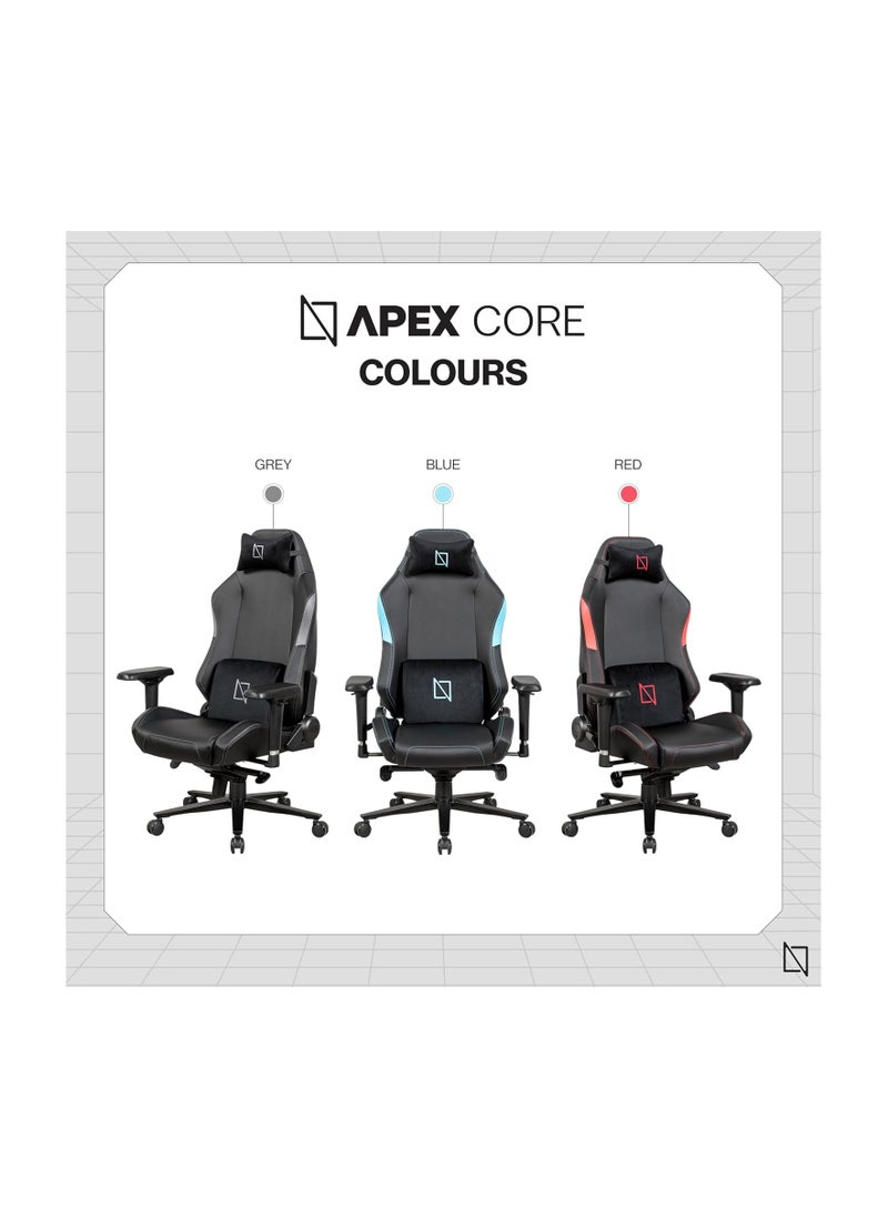 NAVODESK Navodesk APEX CORE Ergonomic Gaming Chair with Lumbar and Memory Foam Headrest Pillow Computer Gaming Chair with Armrest Cloud Leather BLUE  - Image 4