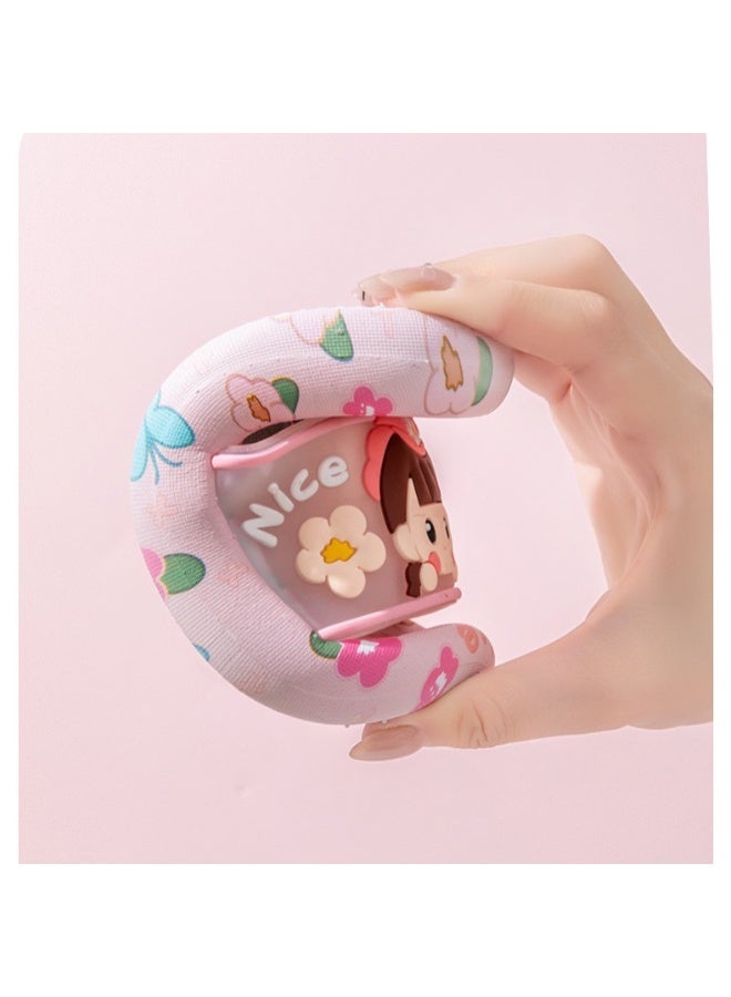 شباشب أطفال للبنات، بطبعة حورية البحر الكرتونية اللطيفة، مناسبة للاستخدام الداخلي والخارجي، بنعل ناعم مانع للانزلاق - Image 3