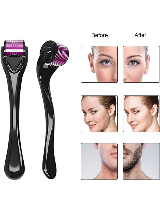 Derma Roller for Hair Beard Growth Activates Hair Follicles 540 Micro Needles for Sunburn Removal and Skin 1.0 MM