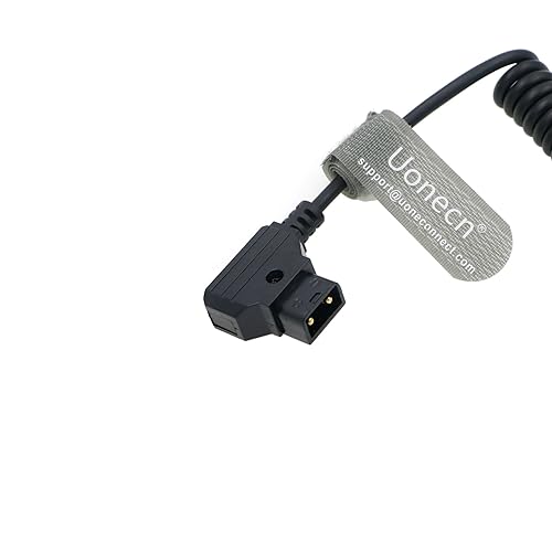 Uonecn for ARRI Alexa Camera Cable Right Angle 90 Degree XLR 4 Pin Female to D-tap Power Spring Cable for Supply Battery Adapter - Image 5