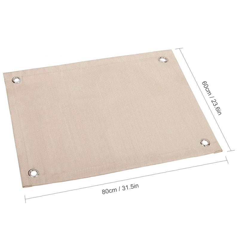 Fire Pit Mat Khaki Fireproof Material Heat Up To 800℃ - Highly Anti-Wear Durable Fireproof Ember Mat For Outdoor Grill Fire Pit Surface Protection & Windy Conditions - Image 5