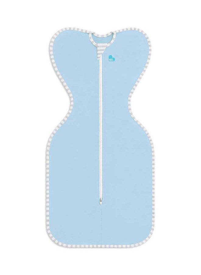 LOVE TO dream - Swaddle UP LITE Baby Sleepwear Light Blue – Newborn Babywear Sleep Sack | Ultra-Light 0.2 TOG Cotton Swaddle Wrap | Soft Infant Sleeping Bag | Lightweight Baby Sleep Suit - Image 1