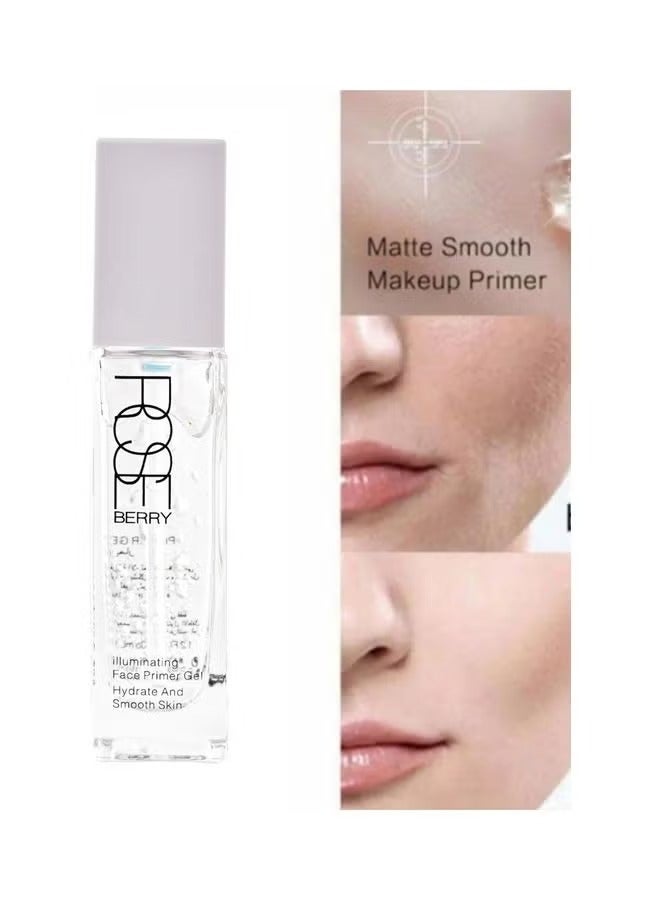 ROSE BERRY Illuminating Face Primer Gel Hydrate And Smooth Skin Clear - Image 2