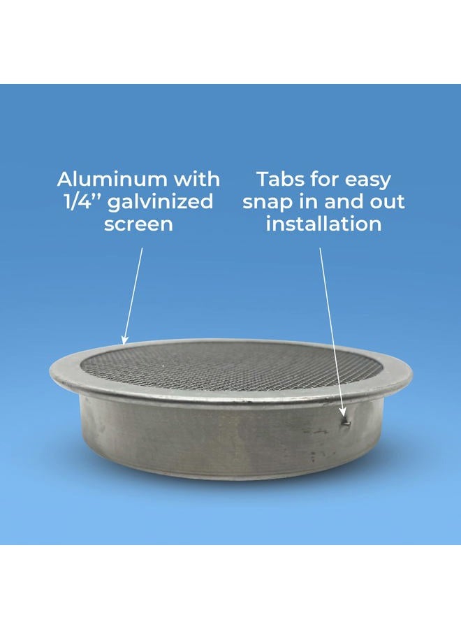 EarthMinded Rain Barrel Screen: 6 inch - Aluminum - Installs in Minutes - Keep Mosquitos and Debris Out of Your Rain Barrel - Never Rust - Image 4
