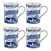 Spode Blue Italian Large Mugs | Set of 4 | 340ml / 12-ounces | Cup for Coffee, Tea, and Other Beverages | Blue/White | - Image 2