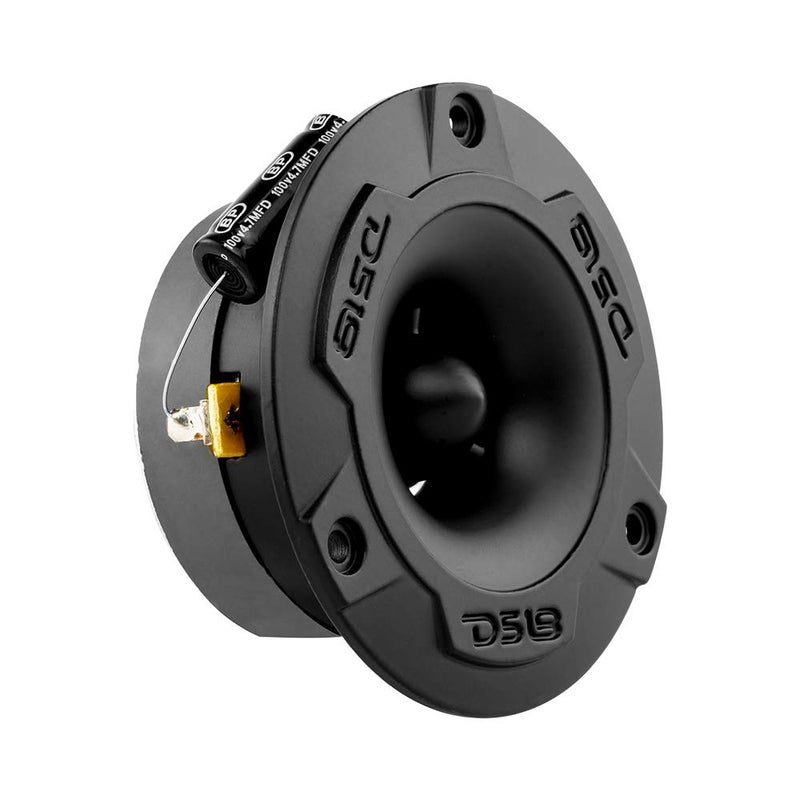 DS18 PRO-TWX1/BK 3.8" Aluminum Super Bullet Tweeter, 240W Max, 1" Aluminum 4-Ohms Voice Coil, Built in Crossover - PRO Tweeters are The Best in The Pro Audio and Voceteo Market (2 Speakers Included) - Image 4