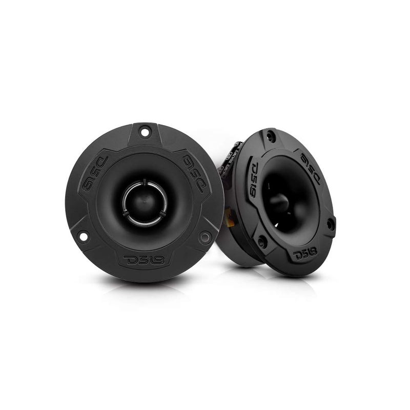 DS18 PRO-TWX1/BK 3.8" Aluminum Super Bullet Tweeter, 240W Max, 1" Aluminum 4-Ohms Voice Coil, Built in Crossover - PRO Tweeters are The Best in The Pro Audio and Voceteo Market (2 Speakers Included) - Image 1
