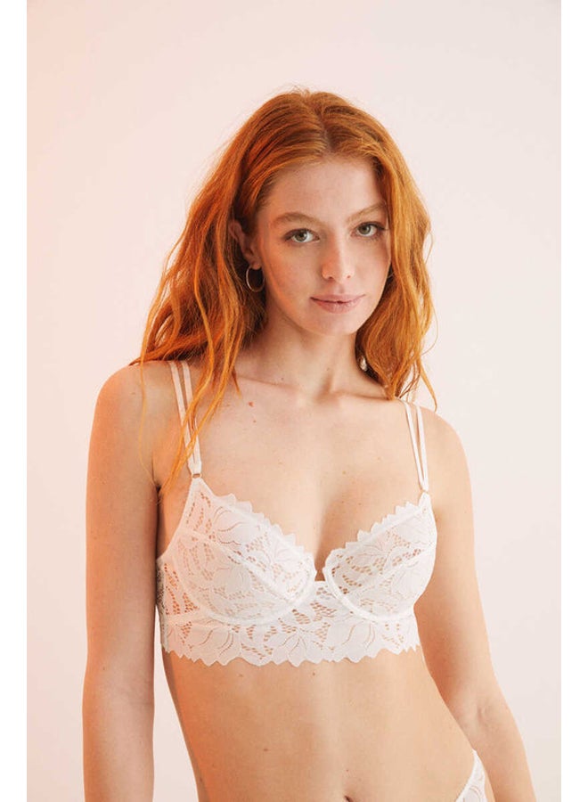 women'secret Guipure lace bustier bra - Image 2