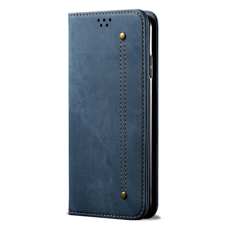 HuHa Case Cover For Nothing Phone 2A Denim Texture Casual Style Flip Leather Case(Blue) - Image 3