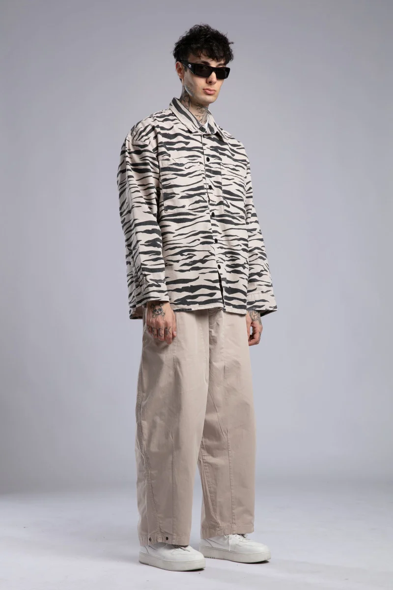 Catch Patterned Gabardine Shirt