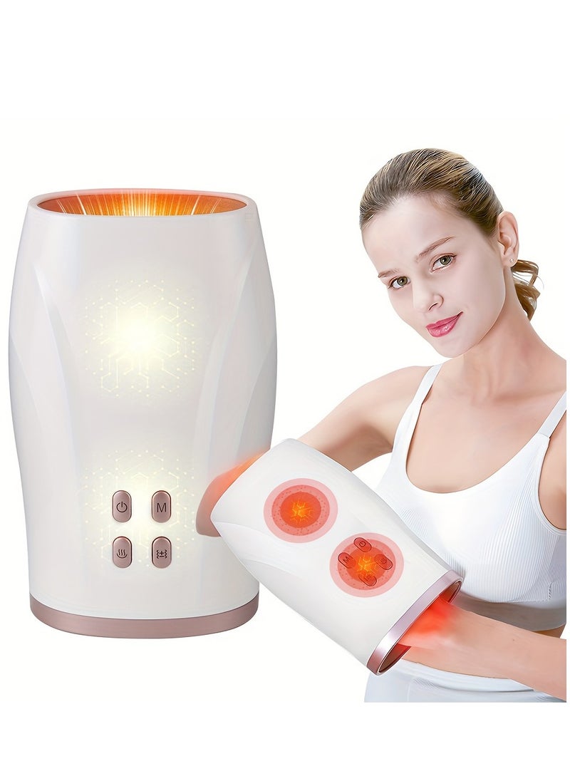 XiuWoo Wireless Hand Massager with Compression and Heat, USB Rechargeable, Perfect Gift for Men and Women, Ideal for Mother's Day or Birthday, White  - Image 1