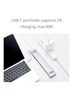 NIBEMINENT USB C Hub Multiport Adapter Silver  - Image 4