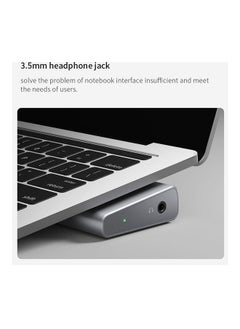 NIBEMINENT USB C Hub Multiport Adapter Silver  - Image 3