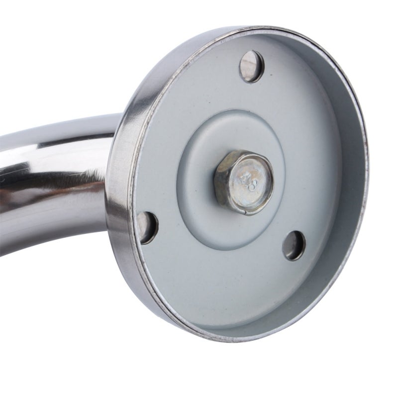 White Stainless Steel Grab Bar - Twist To Lock Cover Plates Easy Installation Bathroom Safety Bar for Elderly Handicap Senior Fall Prevention - Image 5