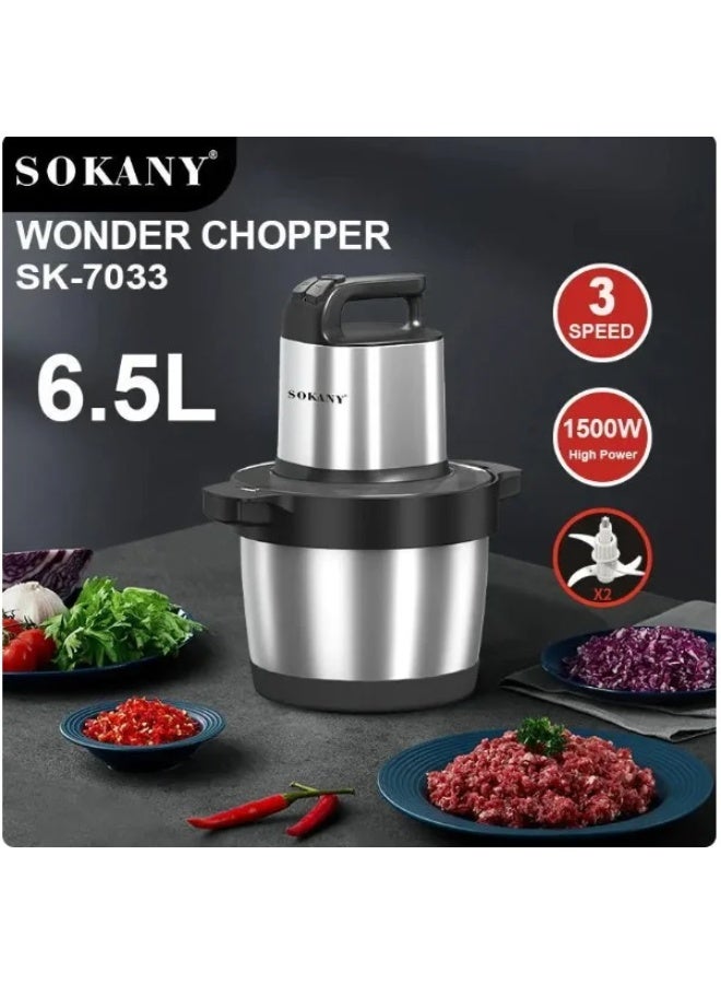 Sokany 7033 Meat Grinder Low Noise Chopping Meat Blender - Image 4