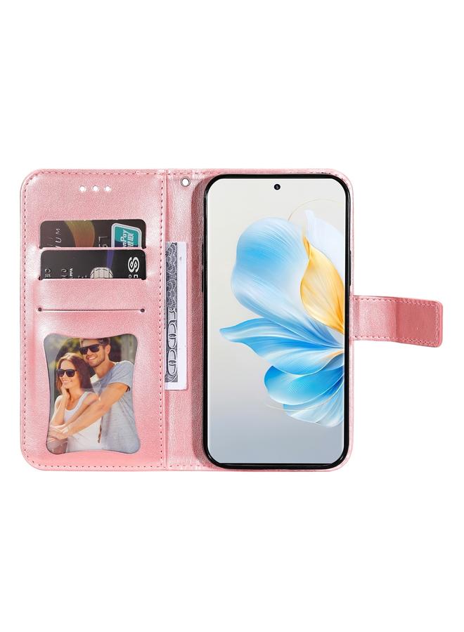 S-TOP Case For Honor 100 Seven-petal Flowers Embossing Leather Phone Case - Image 4