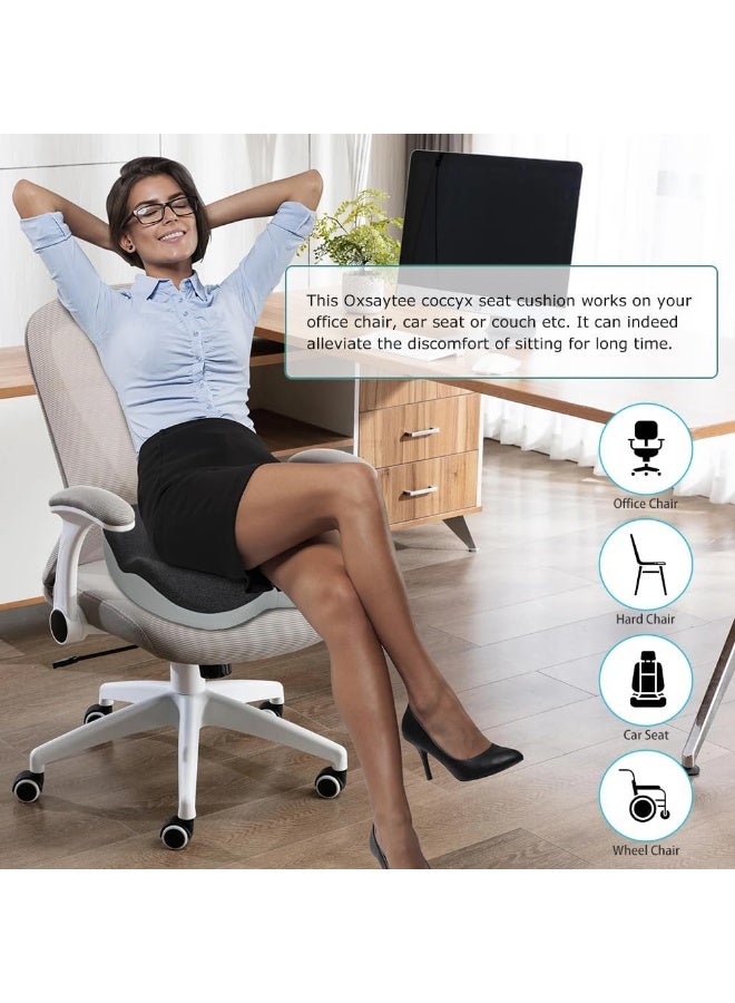 DUNISO Memory Foam Seat Cushion for Pain Relief，for Office Chair, Gaming Chair and Car Seat - Image 2