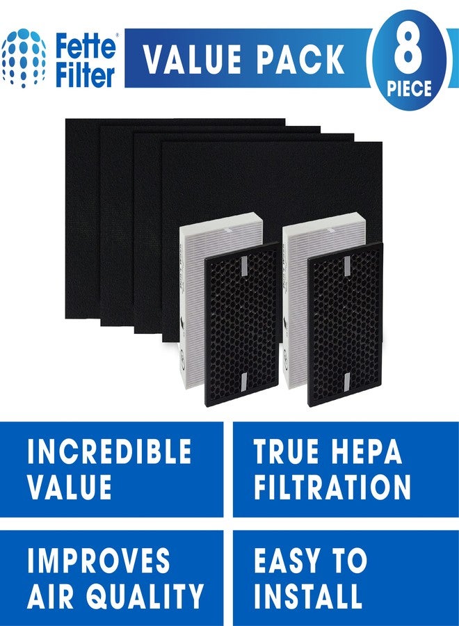 Fette Filter - HPA5200B / HPA5250 Air Purifier Replacement HEPA Filter Kit Compatible with Honeywell InSight Air Purifiers Model # HPA5200B / HPA5250, Part # HRF-R, HRFSC1, HRF-A200 - Image 2