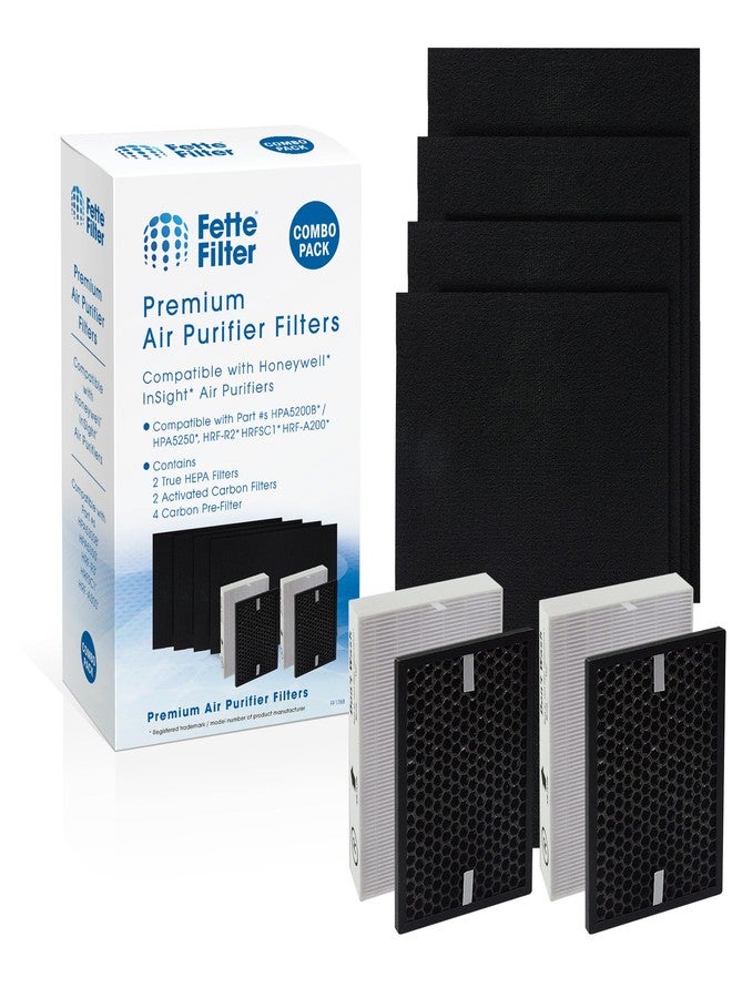 Fette Filter - HPA5200B / HPA5250 Air Purifier Replacement HEPA Filter Kit Compatible with Honeywell InSight Air Purifiers Model # HPA5200B / HPA5250, Part # HRF-R, HRFSC1, HRF-A200 - Image 1