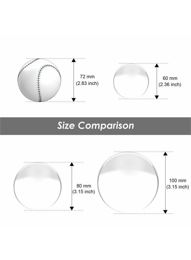 EMART Crystal Ball for Photography 3 Pack, Props Decoration, K9 Lens Suitable Gazing for Divination, Feng Shui, Fortune Telling, Meditation, Magical Shots, Elegant Home & Party Decor(60/80/100mm) - Image 5