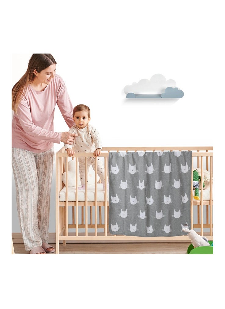 Nurtur Nurtur Soft Baby Blankets for Boys & Girls  Blankets Unisex for Baby 100% Combed Cotton  Soft Lightweight Fleece for Bed Crib Stroller & Car Seat Official Nurtur Product  - Image 2