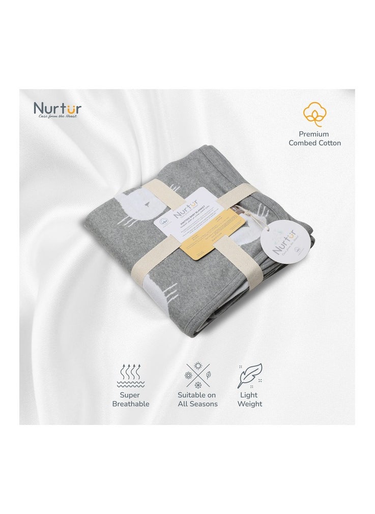 Nurtur Nurtur Soft Baby Blankets for Boys & Girls  Blankets Unisex for Baby 100% Combed Cotton  Soft Lightweight Fleece for Bed Crib Stroller & Car Seat Official Nurtur Product  - Image 4