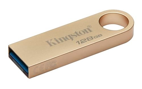 Kingston DataTraveler SE9 Gen 3128GB 220MBs Read Metal USB 32 Gen 1 Gold - Image 3