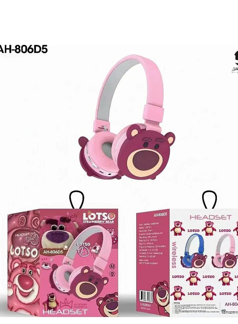 Loti Strawberry bear Wireless Bluetooth Headphone - Image 2